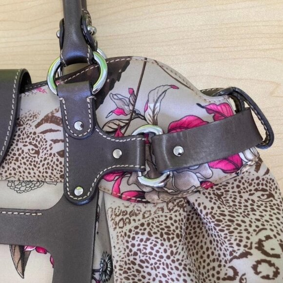 Salvatore Ferragamo Hand Bag Tote Purse Gancini Multicolor Authentic from JAPAN - Picture 3 of 16